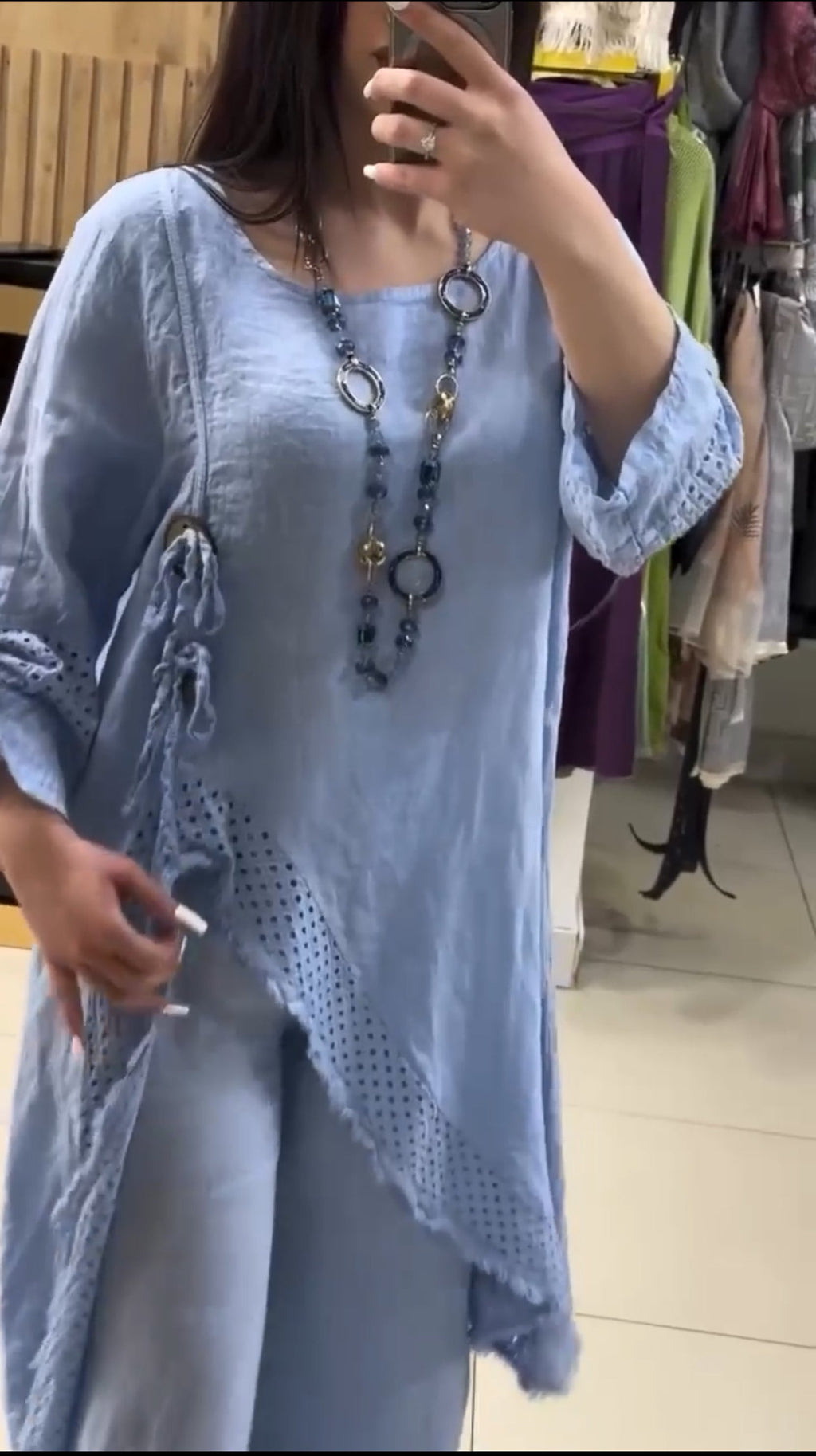 Breezy blue cord set