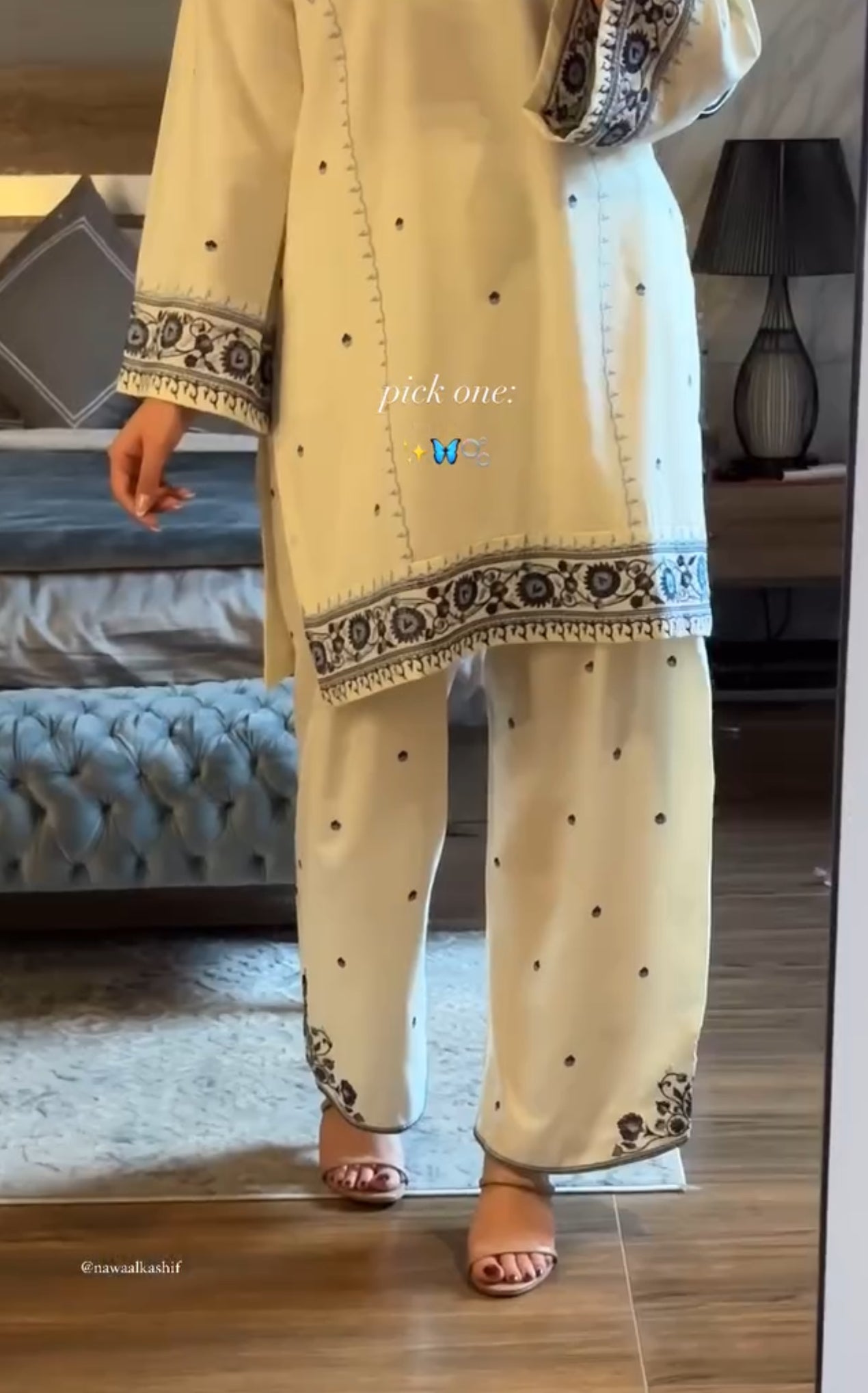 Safaid Sitara  Co-ord Set