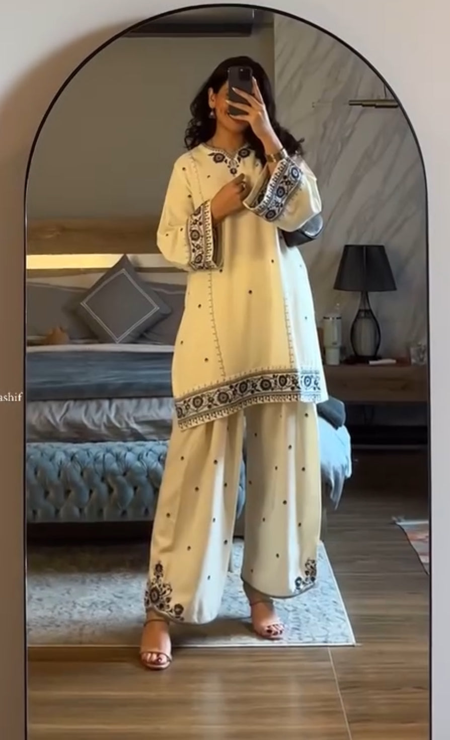 Safaid Sitara  Co-ord Set