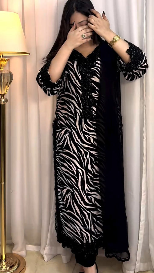 Black Tiger Suit Set