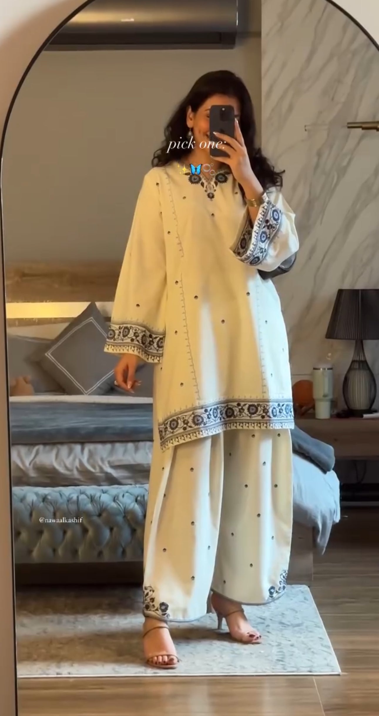 Safaid Sitara  Co-ord Set