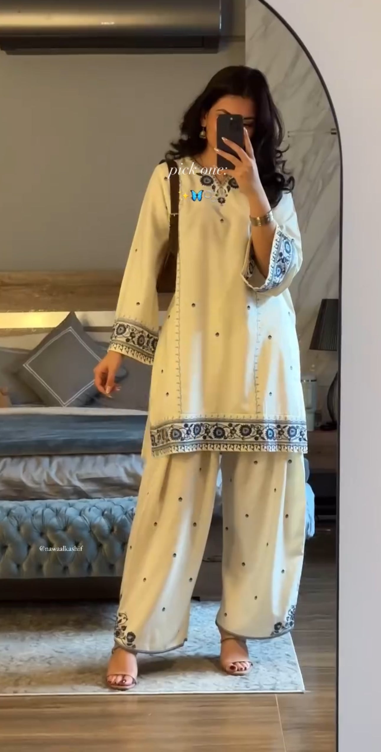 Safaid Sitara  Co-ord Set